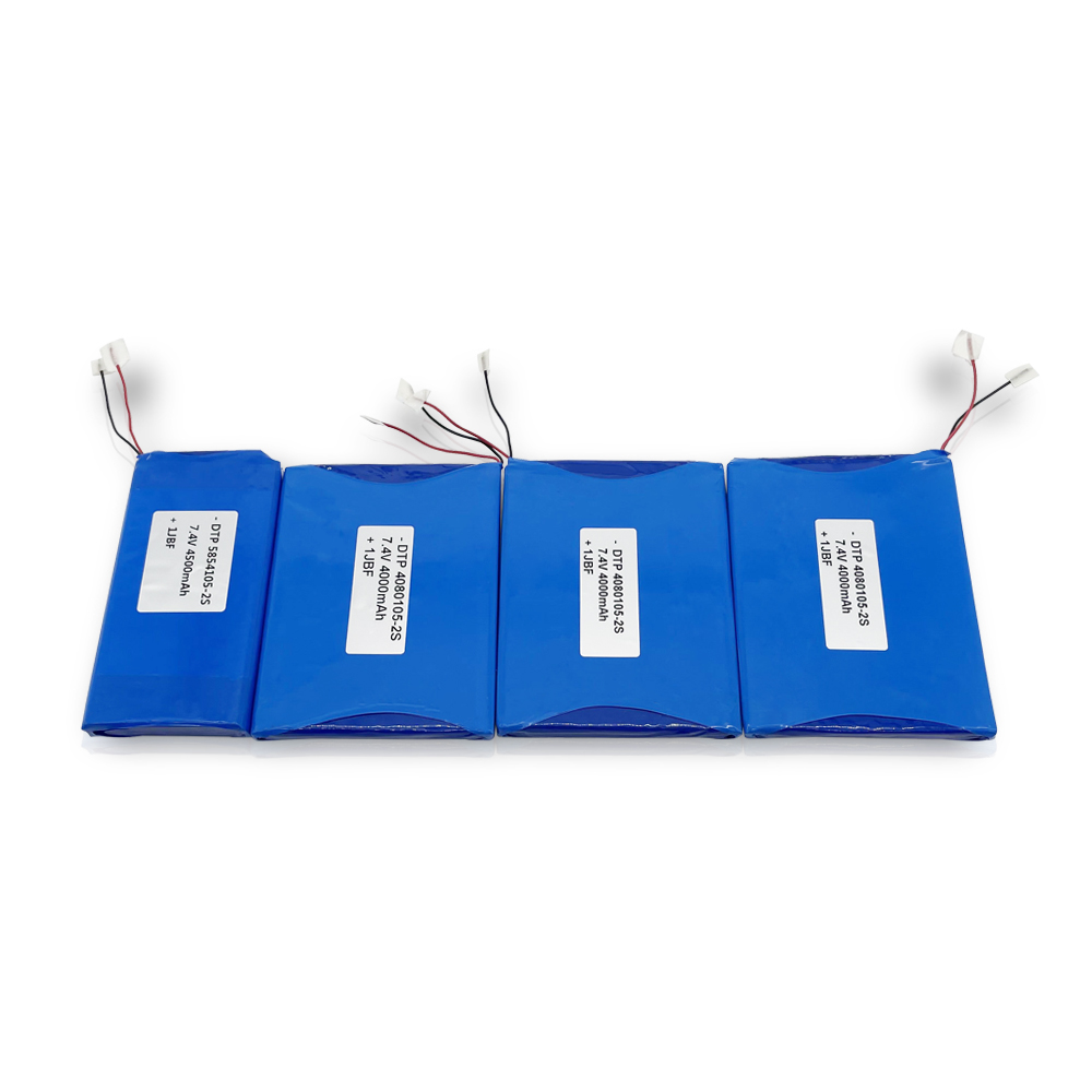 Rechargeable li polymer battery pack 7.4v 4000mah thin with PCB