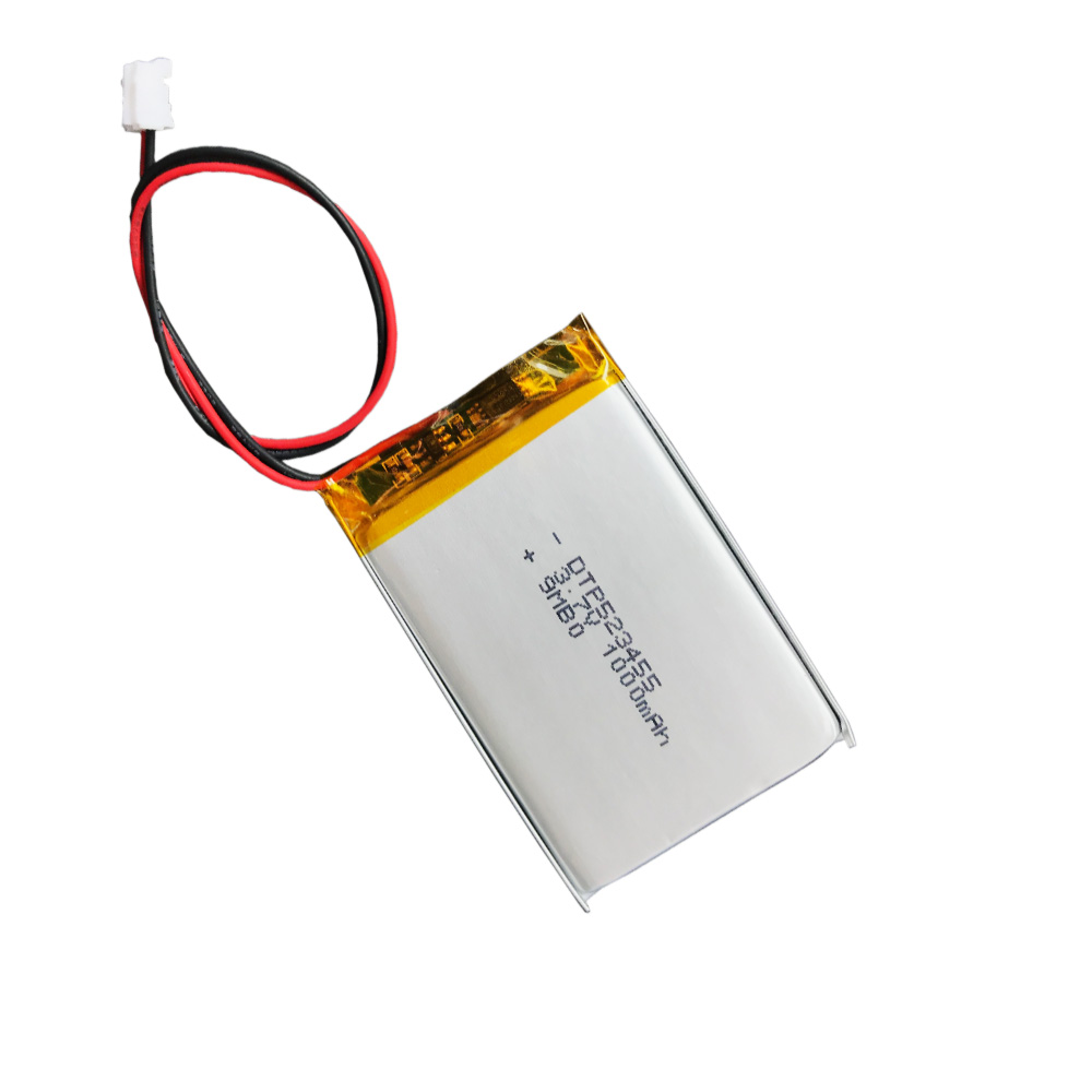 DTP 523455 polymer battery 1000mAh 3.7v lipo rechargeable battery for toys