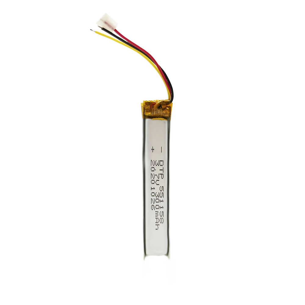 DTP 551158 300mAh KC lipo battery 3.7V rechargeable lithium ion polymer battery for E-cigarette