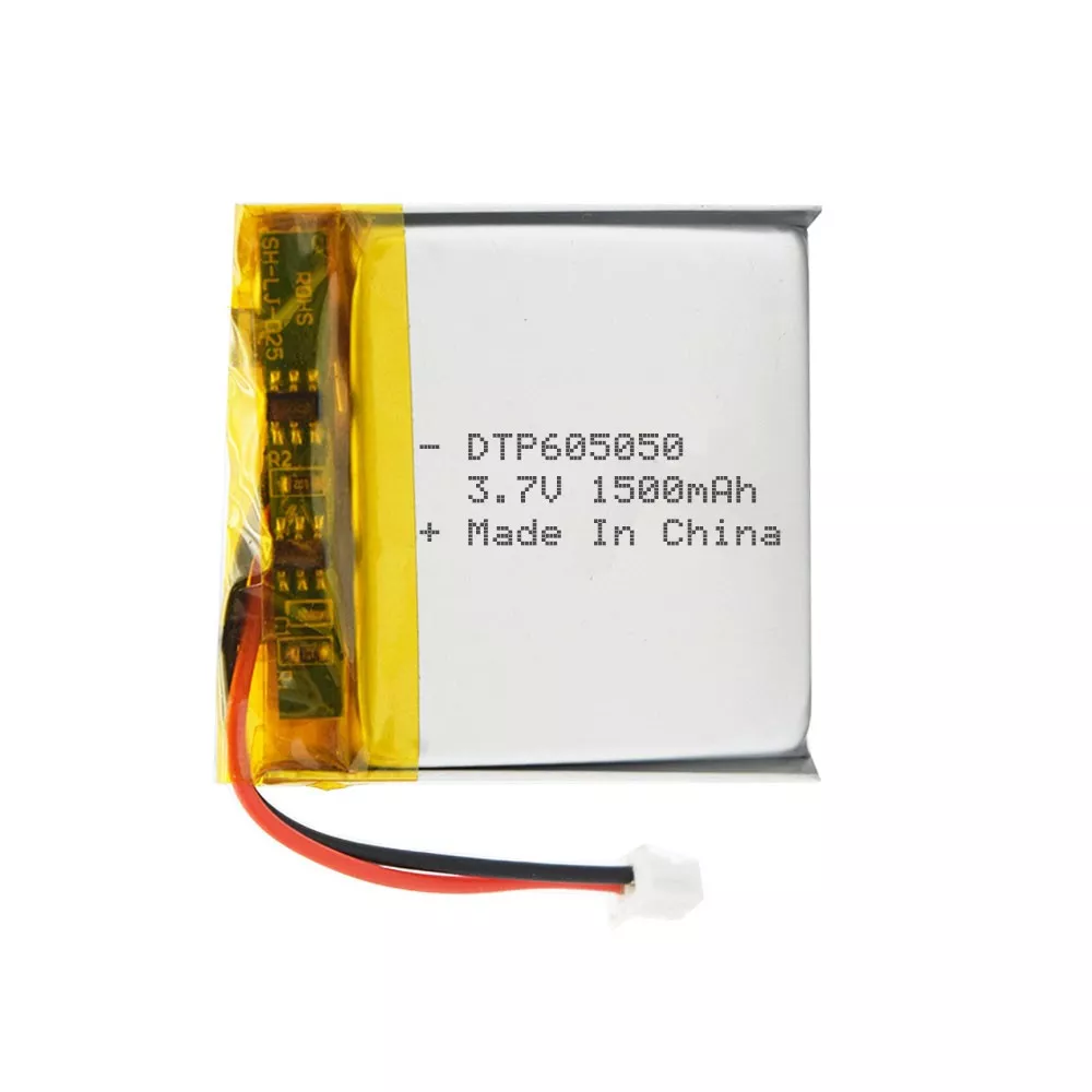 DTP 605050 rechargeable 3.7v lipo battery 1500mah li polymer battery for medical devices