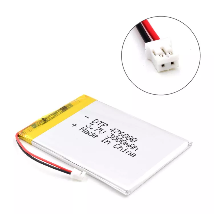 High capacity 3000mah lipo battery rechargeable 476080 3.7v li-ion lithium polymer battery with CE certificate