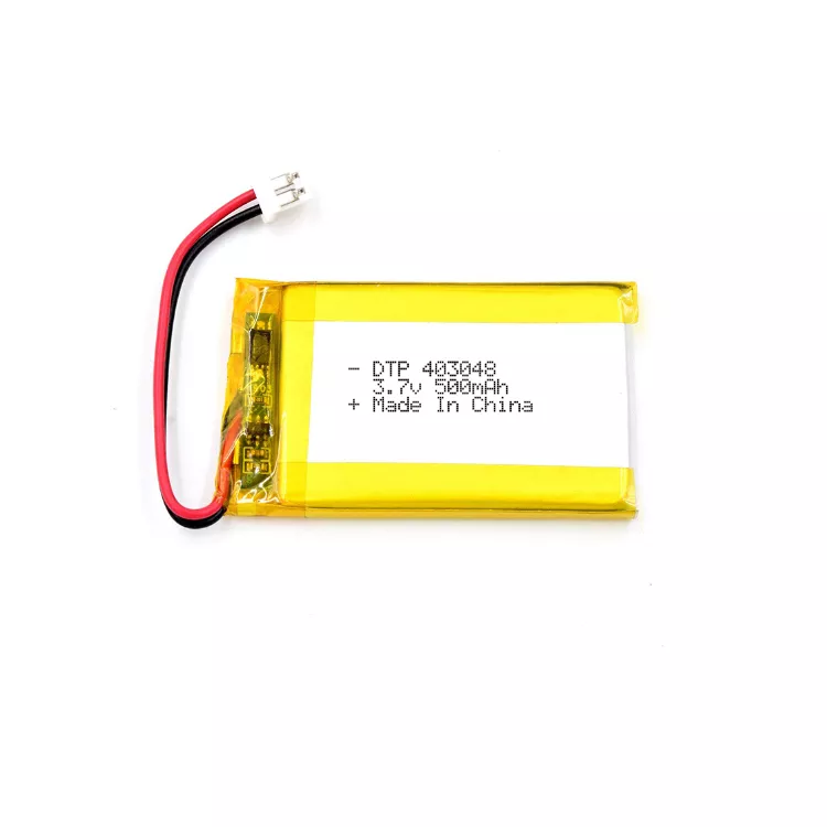 DTP Pouch cell rechargeable 403048 500mah 3.7v lithium ion polymer battery