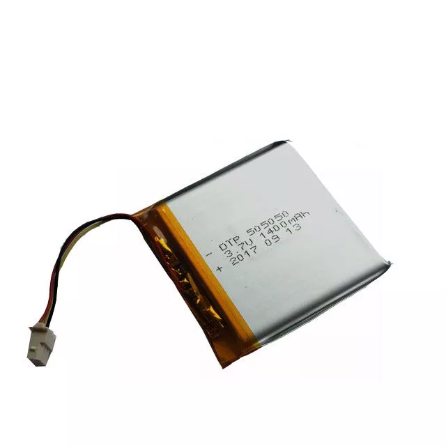 Customized dimension lipo battery 505050 1400mah 3.7v rechargeable lithium polymer battery