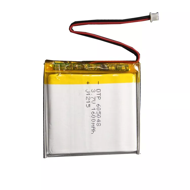 Custom lipo batteries 3.7v 605048 1600mAh 1500mAh rechargeable lithium polymer battery