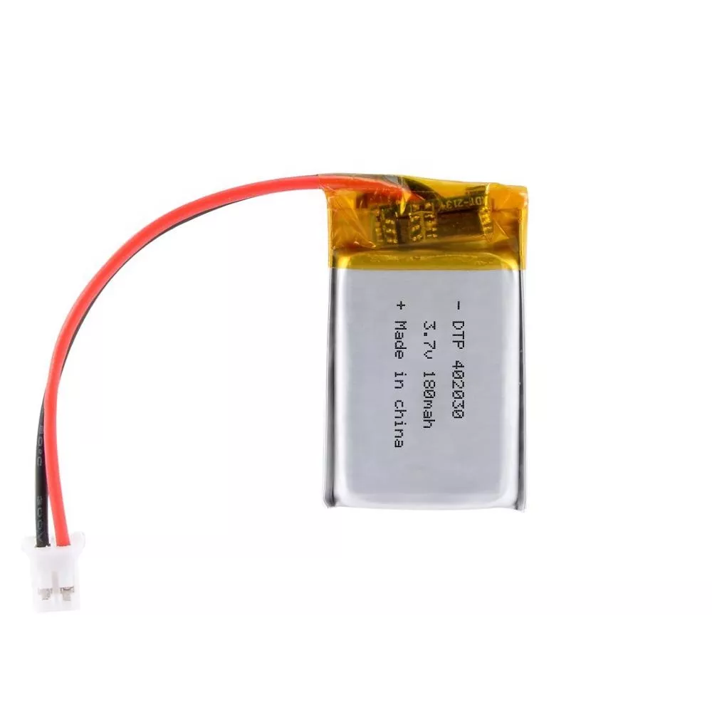 Small lithium polymer battery 402030 180mah 3.7v rechargeable lipo li ion polymer battery