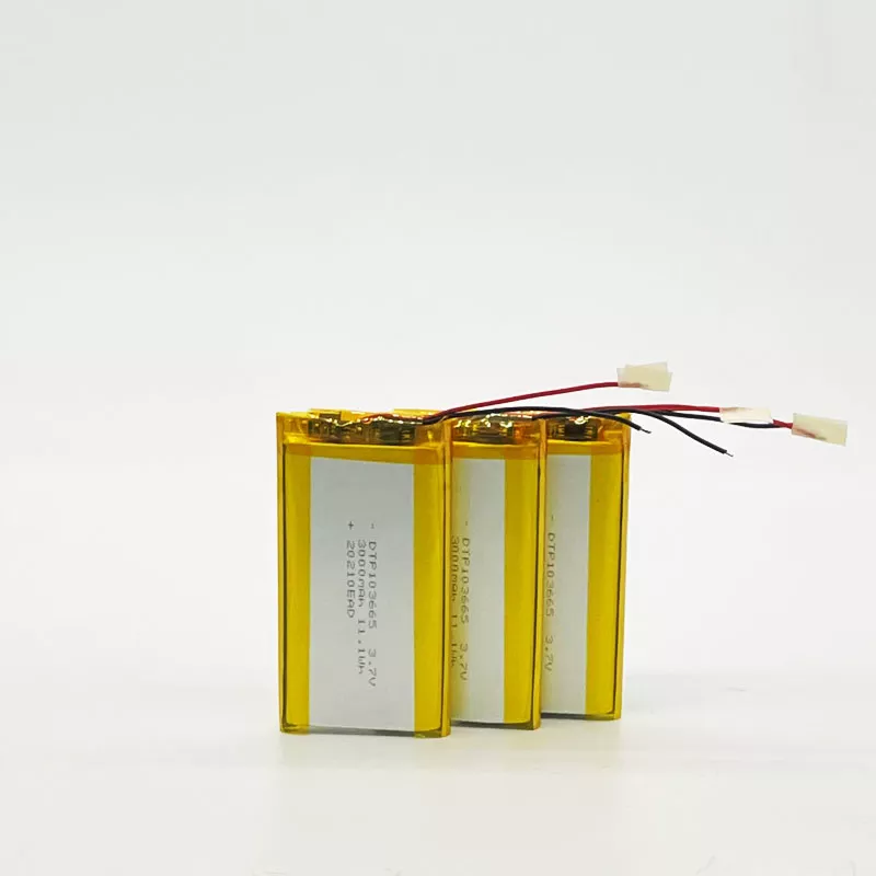 103665 CE CB UN38.3 Approved DTP rechargeable li ion polymer battery 3.7v 3000mAh lipo battery