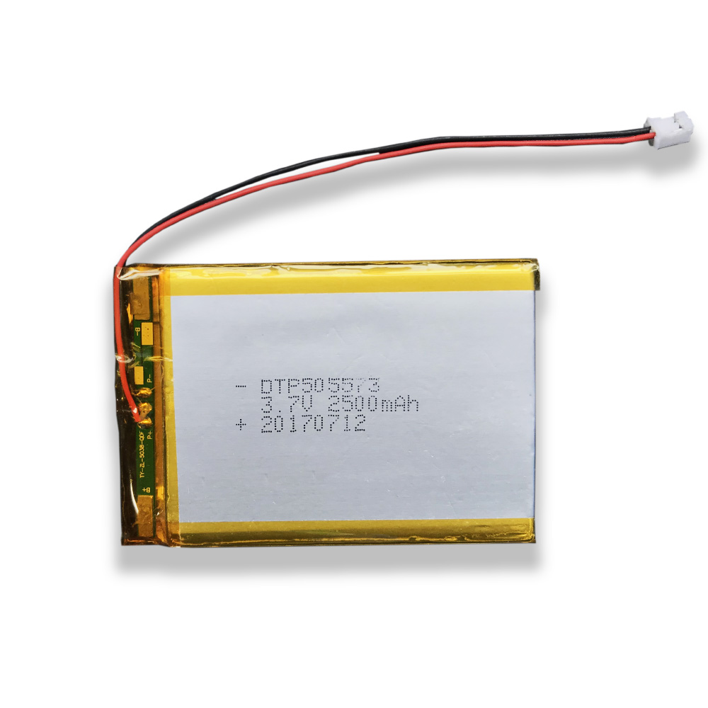 High capacity rechargeable DTP 505573 lithium ion batteries 3.7v li-ion polymer battery 2500mah lipo battery with UL KC CB MSDS certification