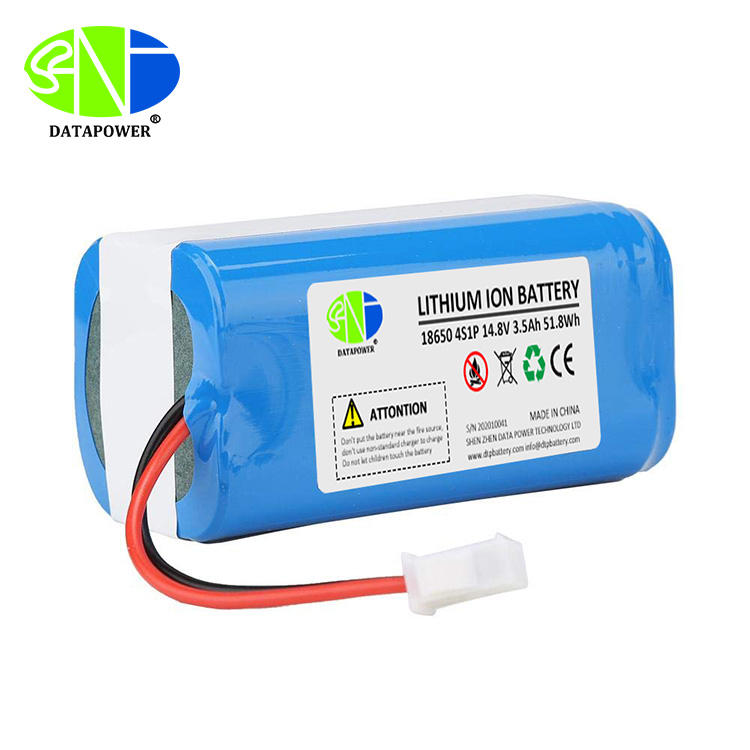 14.8V 2200mAh Lithium Ion Battery Pack 18650 4S1P Li-ion Battery for Sweeper Vacuum Robot