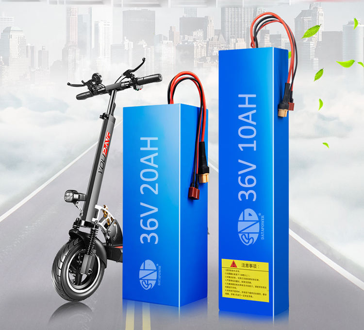 Customized size long cycle life 20ah 36v battery pack for Electric Bicycles/Scooters