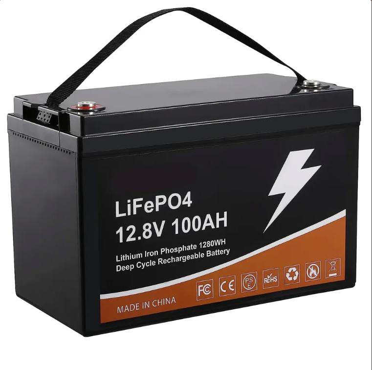 12V 100Ah Deep Cycle Rechargeable Battery 2000-5000 Life Cycles LiFePO4 Lithium Battery